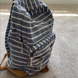 striped backpack